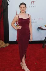 MEGAN CHARPENTIER at It: Chapter Two Premiere in Westwood 08/26/2019