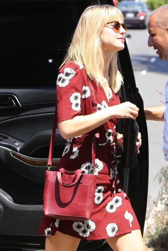 MELISSA BENOIST Arrives at Instyle Day of Indulgence Party in Brentwood 08/11/2019