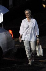 MERYL STREEP Leaves Big Little Lies Set in Los Angeles 07/28/2019