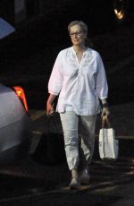 MERYL STREEP Leaves Big Little Lies Set in Los Angeles 07/28/2019