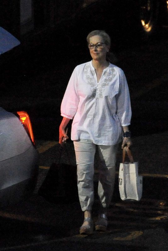MERYL STREEP Leaves Big Little Lies Set in Los Angeles 07/28/2019