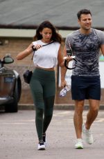 MICEHELLE KEEGAN Leaves a Gym in Essex 08/16/2019