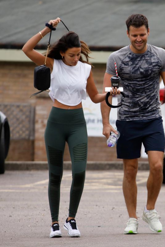 MICEHELLE KEEGAN Leaves a Gym in Essex 08/16/2019