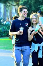 MICHELLE RANDOLPH and Gregg Sulkin Out in Santa Monica 08/13/2019