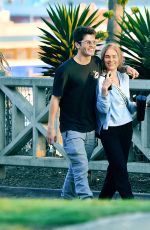 MICHELLE RANDOLPH and Gregg Sulkin Out in Santa Monica 08/13/2019