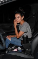 MILA KUNIS and Ashton Kutcher at Avra Restaurant in Beverly Hills 08/21/2019