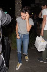 MILA KUNIS and Ashton Kutcher at Avra Restaurant in Beverly Hills 08/21/2019