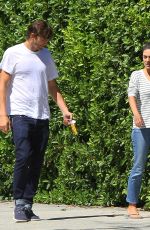 MILA KUNIS and Ashton Kutcher Out and About in Los Angeles 08/15/2019