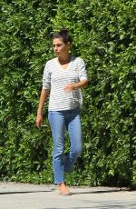 MILA KUNIS and Ashton Kutcher Out and About in Los Angeles 08/15/2019