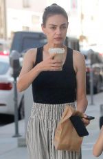 MILA KUNIS Out for Coffee in Beverly Hills 08/30/2019