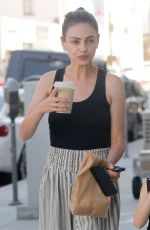 MILA KUNIS Out for Coffee in Beverly Hills 08/30/2019