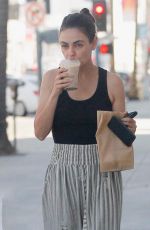 MILA KUNIS Out for Coffee in Beverly Hills 08/30/2019
