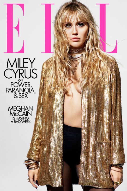 MILEY CYRUS in Elle Magazine, August 2019