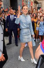 MILLIE BOBBY BROWN Leaves Her Pop Up Store Florence by Mills in New York 08/25/2019