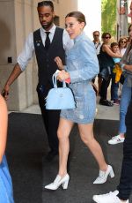 MILLIE BOBBY BROWN Leaves Her Pop Up Store Florence by Mills in New York 08/25/2019