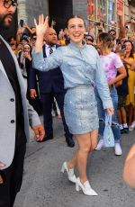 MILLIE BOBBY BROWN Leaves Her Pop Up Store Florence by Mills in New York 08/25/2019