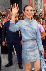 MILLIE BOBBY BROWN Leaves Her Pop Up Store Florence by Mills in New York 08/25/2019
