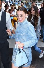 MILLIE BOBBY BROWN Leaves Her Pop Up Store Florence by Mills in New York 08/25/2019