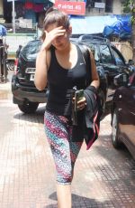 MIRA RAJOUT Leaves a Gym Mumbai 08/19/2019