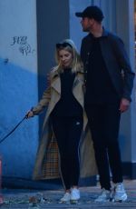 MOLLI KING and Stuart Broad at Italian Restaurant in Primrose Hill 08/12/2019