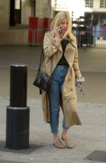 MOLLIE KING Leaves BBC Studios in London 08/11/2019