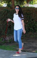 NATALIE MARTINEZ Out with Her Dog in Studio City 08/20/2019