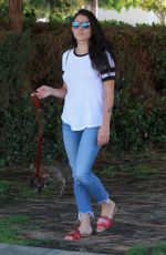 NATALIE MARTINEZ Out with Her Dog in Studio City 08/20/2019