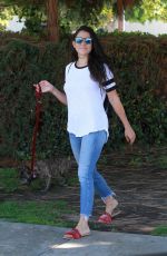 NATALIE MARTINEZ Out with Her Dog in Studio City 08/20/2019
