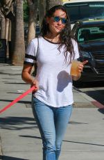 NATALIE MARTINEZ Out with Her Dog in Studio City 08/20/2019