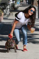 NATALIE MARTINEZ Out with Her Dog in Studio City 08/20/2019