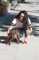 NATALIE MARTINEZ Out with Her Dog in Studio City 08/20/2019