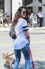 NATALIE MARTINEZ Out with Her Dog in Studio City 08/20/2019