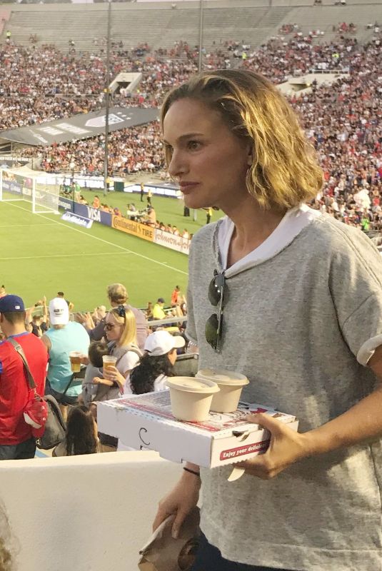 NATALIE PORTMAN at Exhibition Match Between USA and Ireland for Equal Pay for Women in Pasadena 08/03/2019
