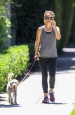 NATALIE PORTMAN Out with Her Dog Charlie in Los Angeles 08/02/2019