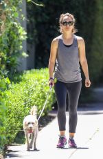NATALIE PORTMAN Out with Her Dog Charlie in Los Angeles 08/02/2019