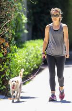 NATALIE PORTMAN Out with Her Dog Charlie in Los Angeles 08/02/2019