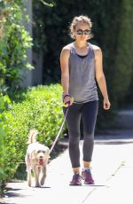 NATALIE PORTMAN Out with Her Dog Charlie in Los Angeles 08/02/2019