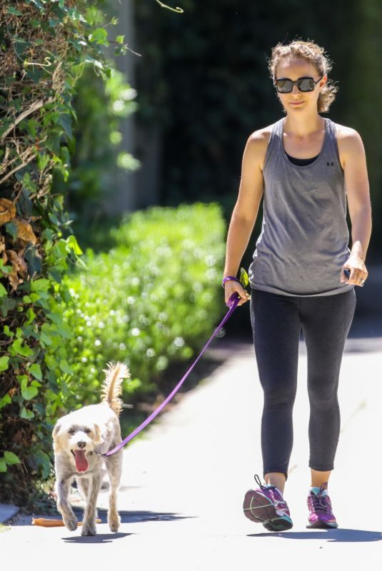 NATALIE PORTMAN Out with Her Dog Charlie in Los Angeles 08/02/2019