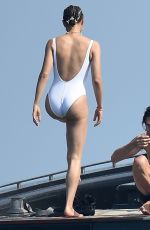NATHALIE EMMANUEL in Swimsuit at a Yacht in Italy 08/12/2019
