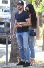 NIKKI and BRIE BELLA and Artem Chigvintsev Out for Lunch in Los Angeles 08/08/2019