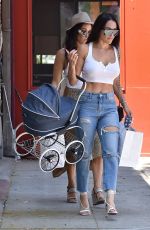 NIKKI and BRIE BELLA and Artem Chigvintsev Out for Lunch in Los Angeles 08/08/2019