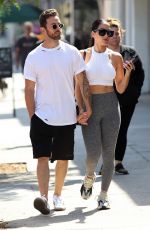 NIKKI BELLA and Aartem Chigvintsev Out for Lunch in Studio City 08/17/2019