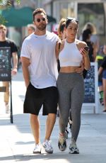 NIKKI BELLA and Aartem Chigvintsev Out for Lunch in Studio City 08/17/2019