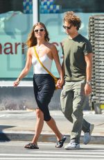 NINA AGDAL and Jack Brinkley Out for Lunch in New York 08/29/2019
