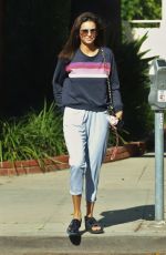NINA DOBREV Heading to a Spa in Los Angeles 08/26/2019