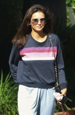 NINA DOBREV Heading to a Spa in Los Angeles 08/26/2019