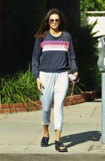 NINA DOBREV Heading to a Spa in Los Angeles 08/26/2019