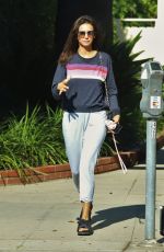 NINA DOBREV Heading to a Spa in Los Angeles 08/26/2019
