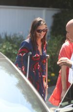 NINA DOBREV Leaves Instyle Day of Indulgence Party in Brentwood 08/11/2019