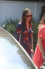 NINA DOBREV Leaves Instyle Day of Indulgence Party in Brentwood 08/11/2019
